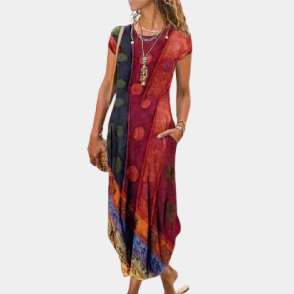 Robe Longue Femme Maxi Tissu Doux pour Été 3