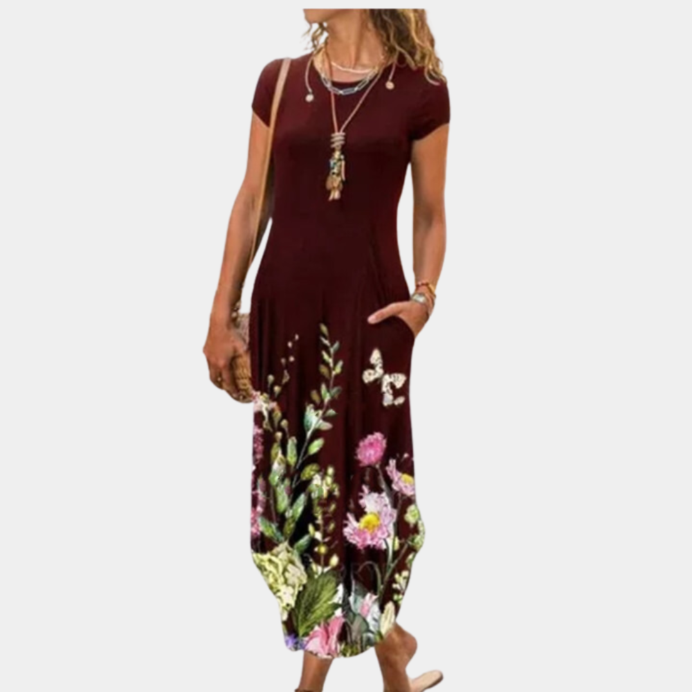 Robe Longue Femme Maxi Tissu Doux pour Été 4