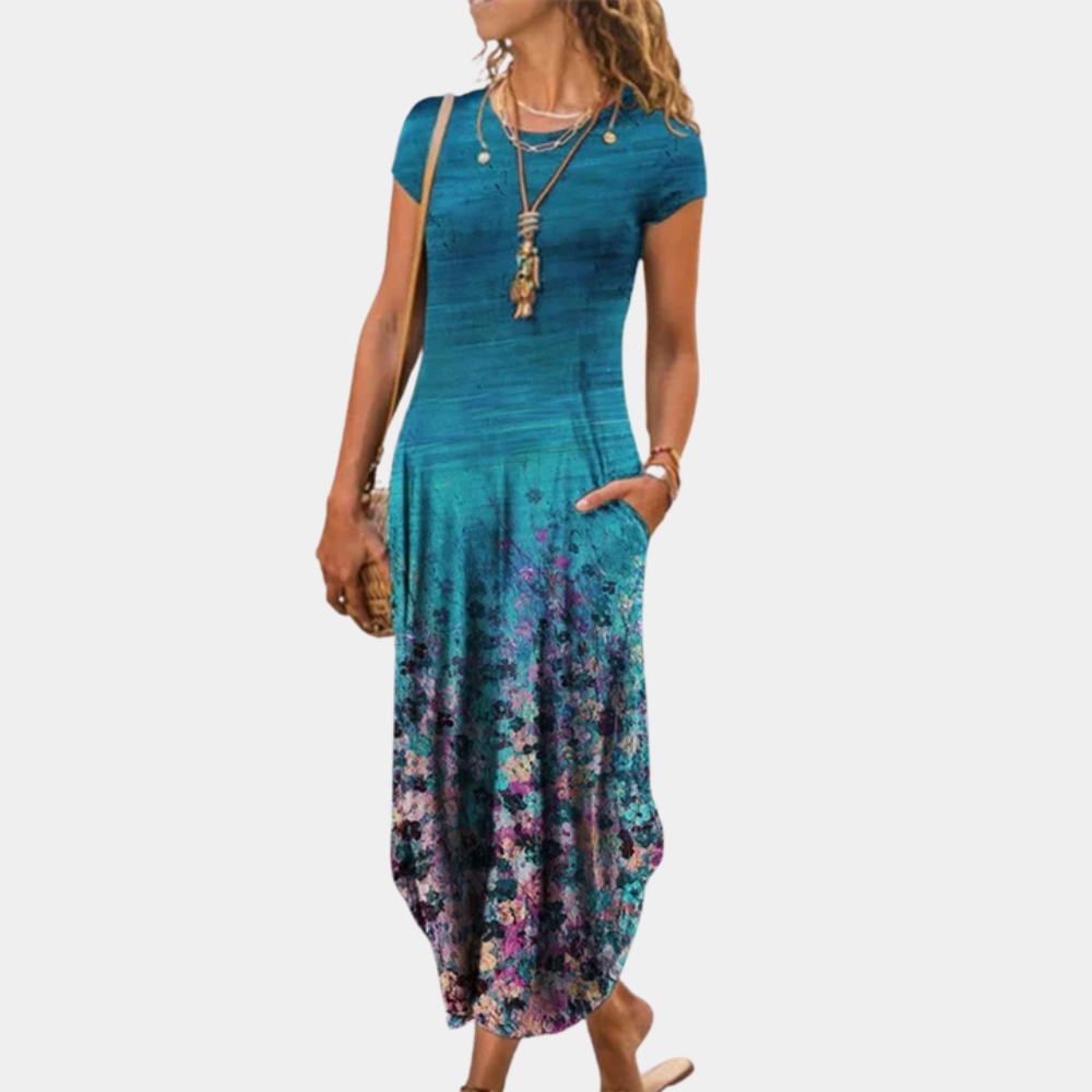 Robe Longue Femme Maxi Tissu Doux pour Été 5