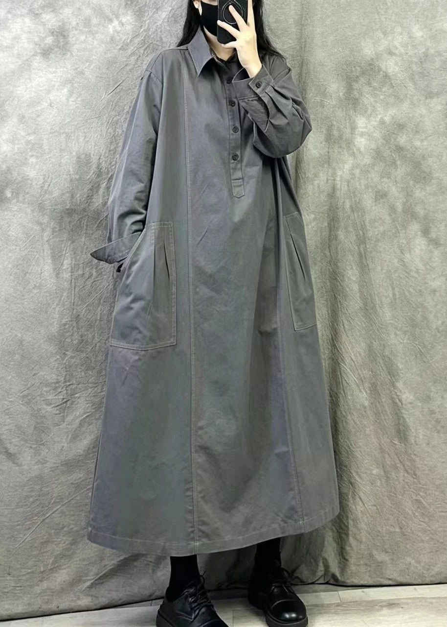 Robe Longue Femme Oversize Style Bohème Automnal 1