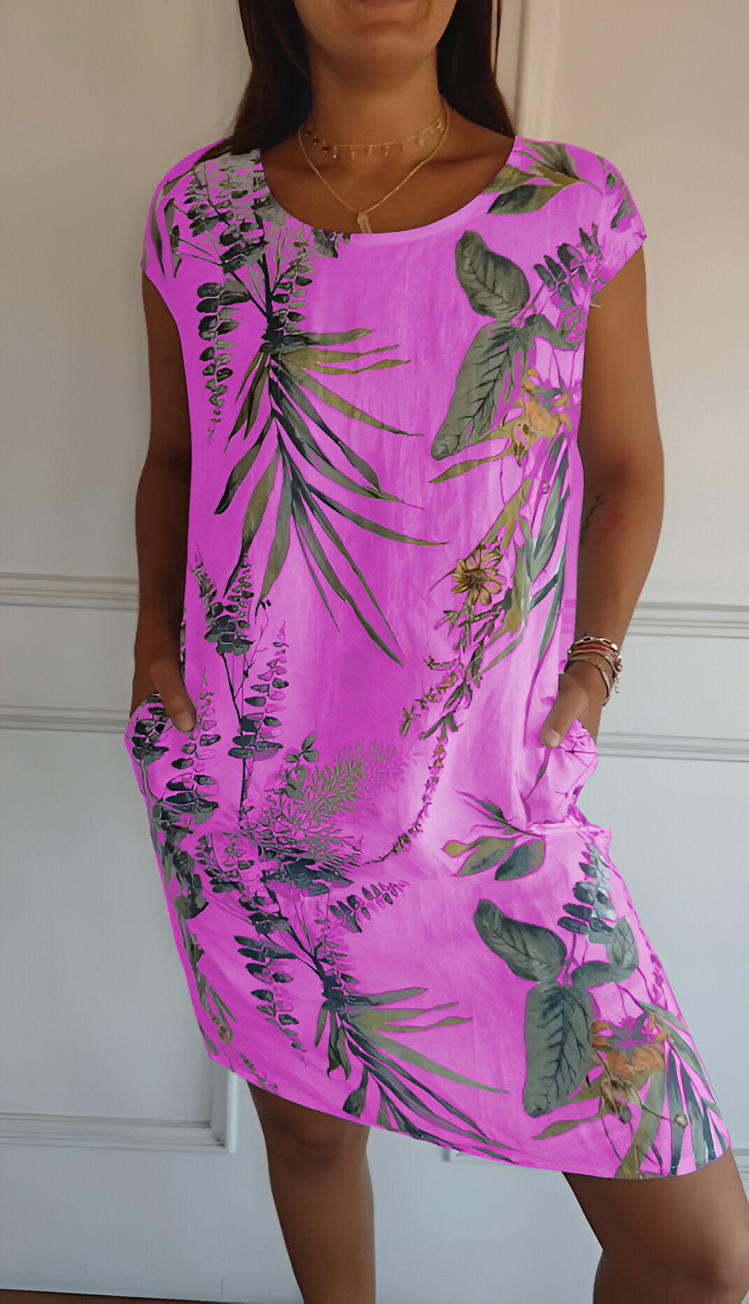 Robe Longue Femme Polyvalente Avec Encolure Ronde 5
