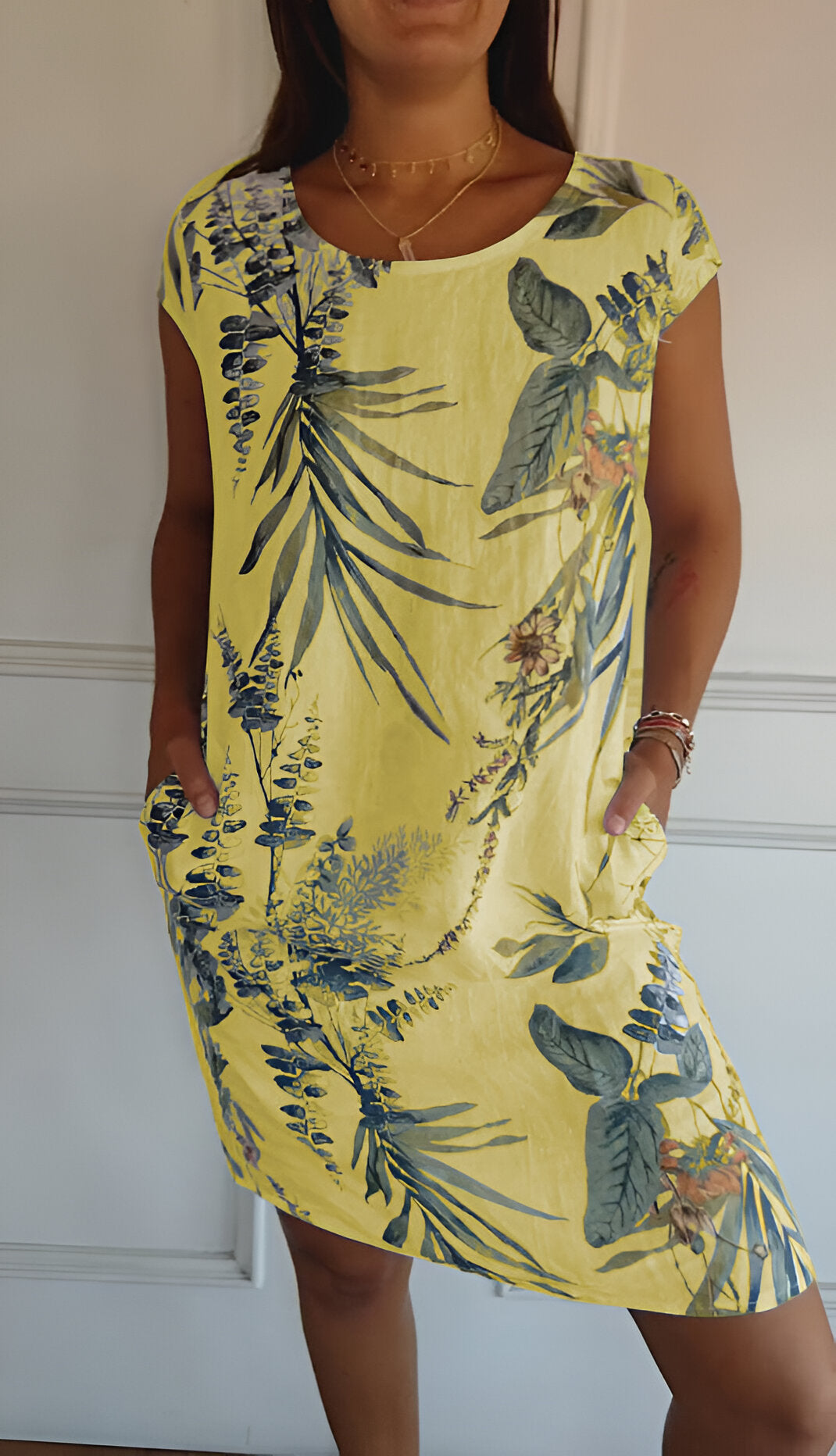 Robe Longue Femme Polyvalente Avec Encolure Ronde 8