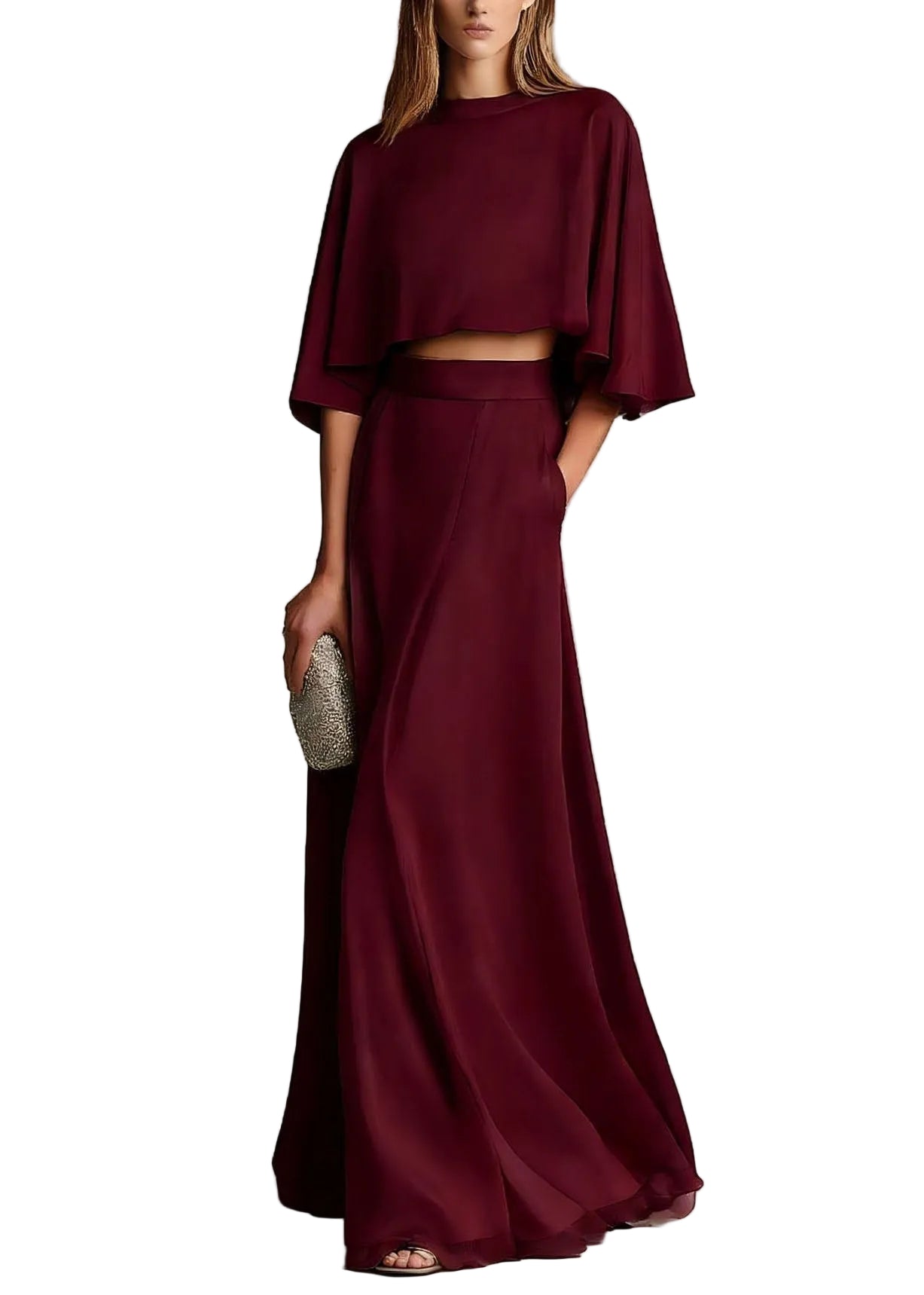 Robe Longue Femme Style Drapé 1
