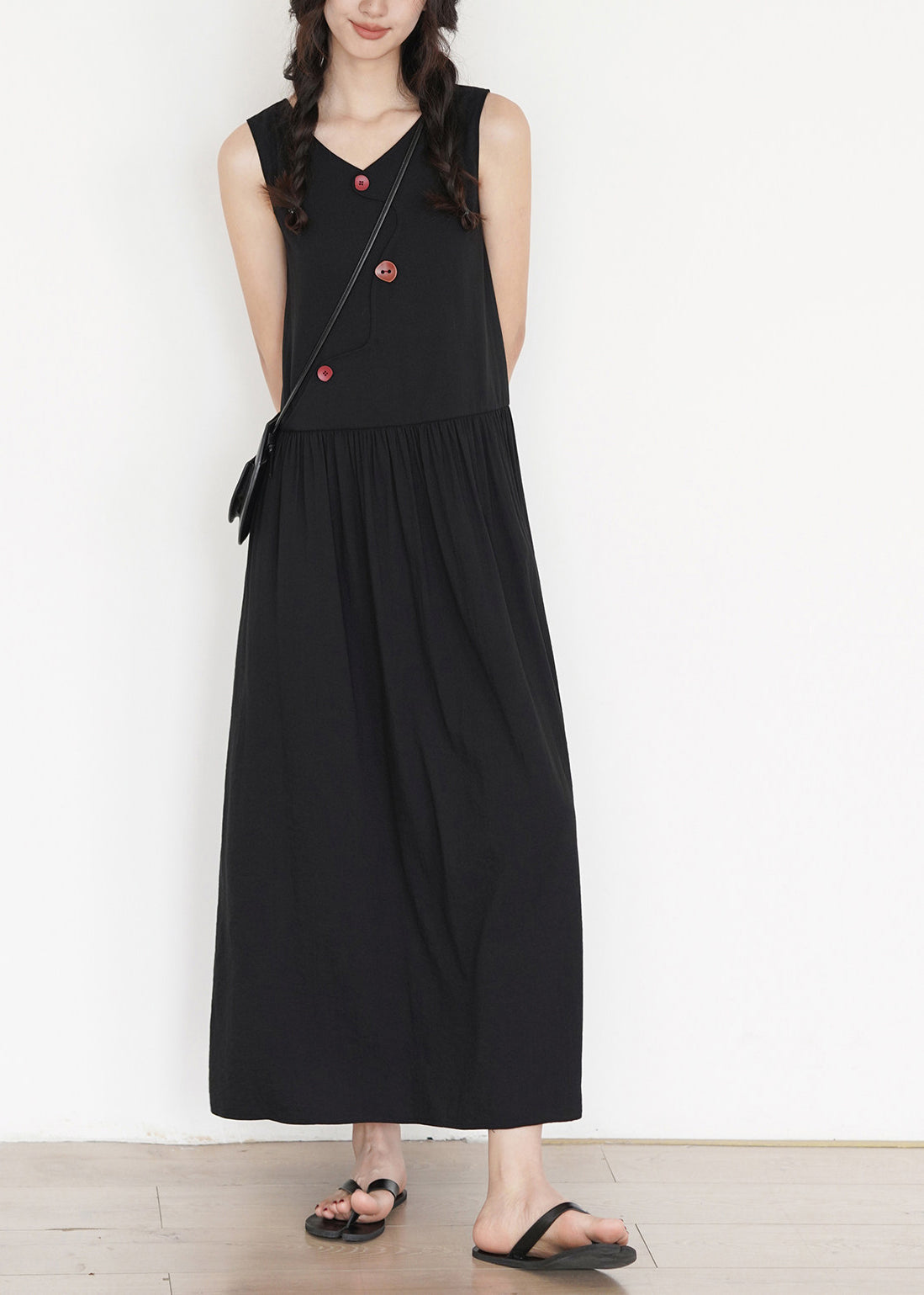 Robe Longue Femme Style Drapé 1