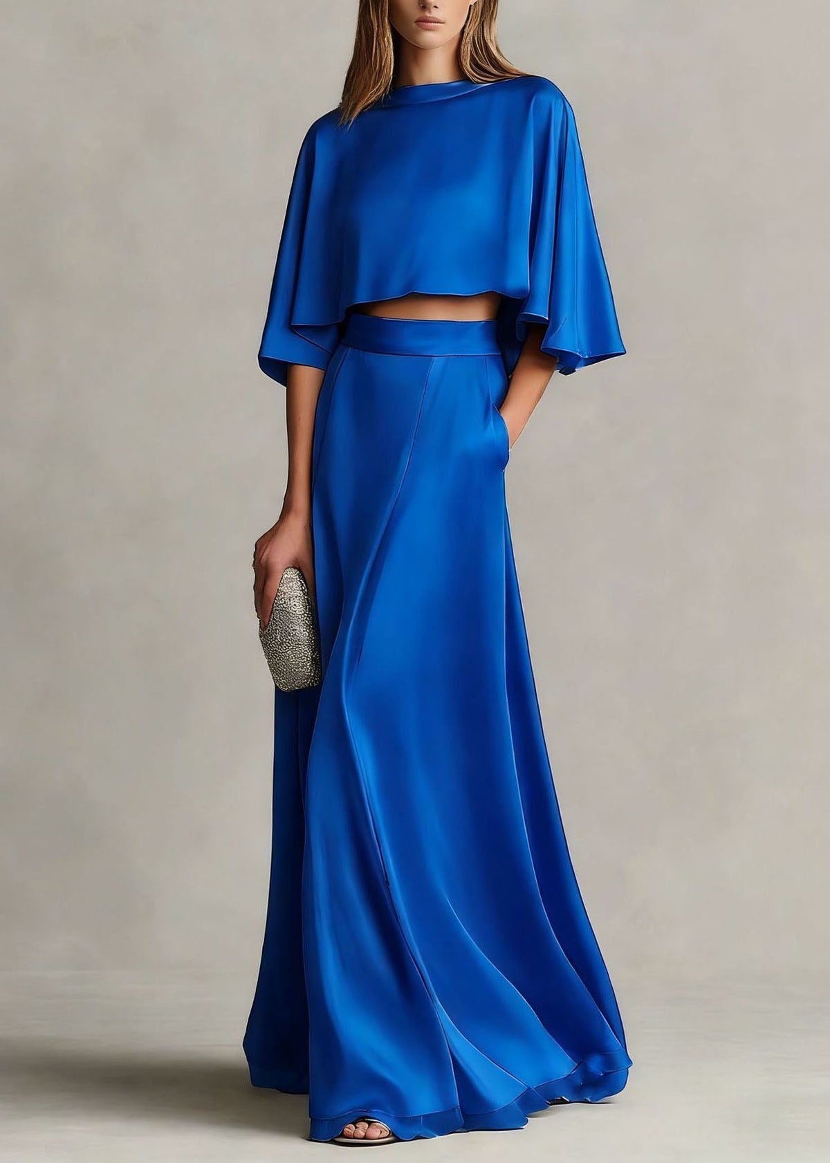 Robe Longue Femme Style Drapé 3