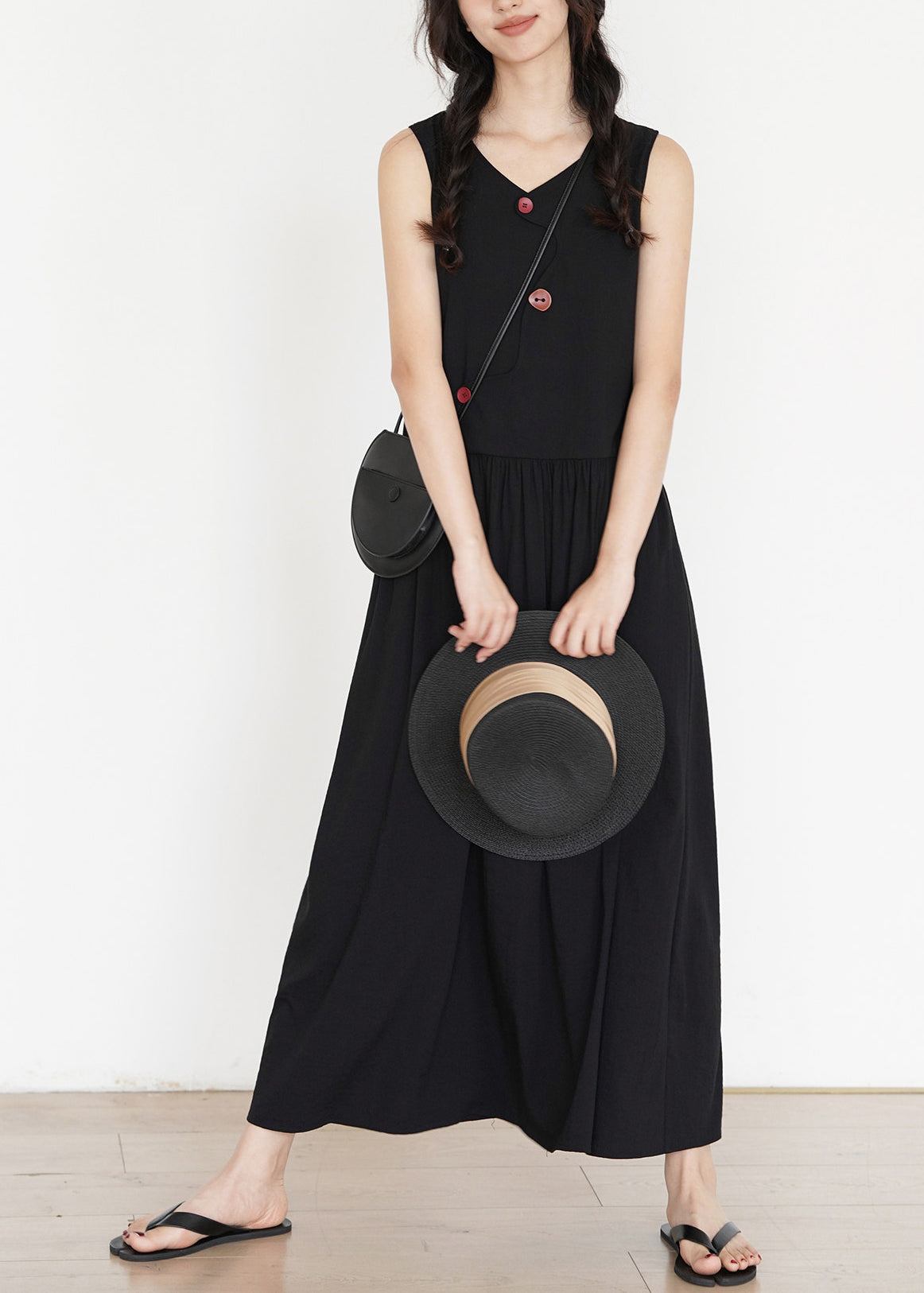 Robe Longue Femme Style Drapé 3