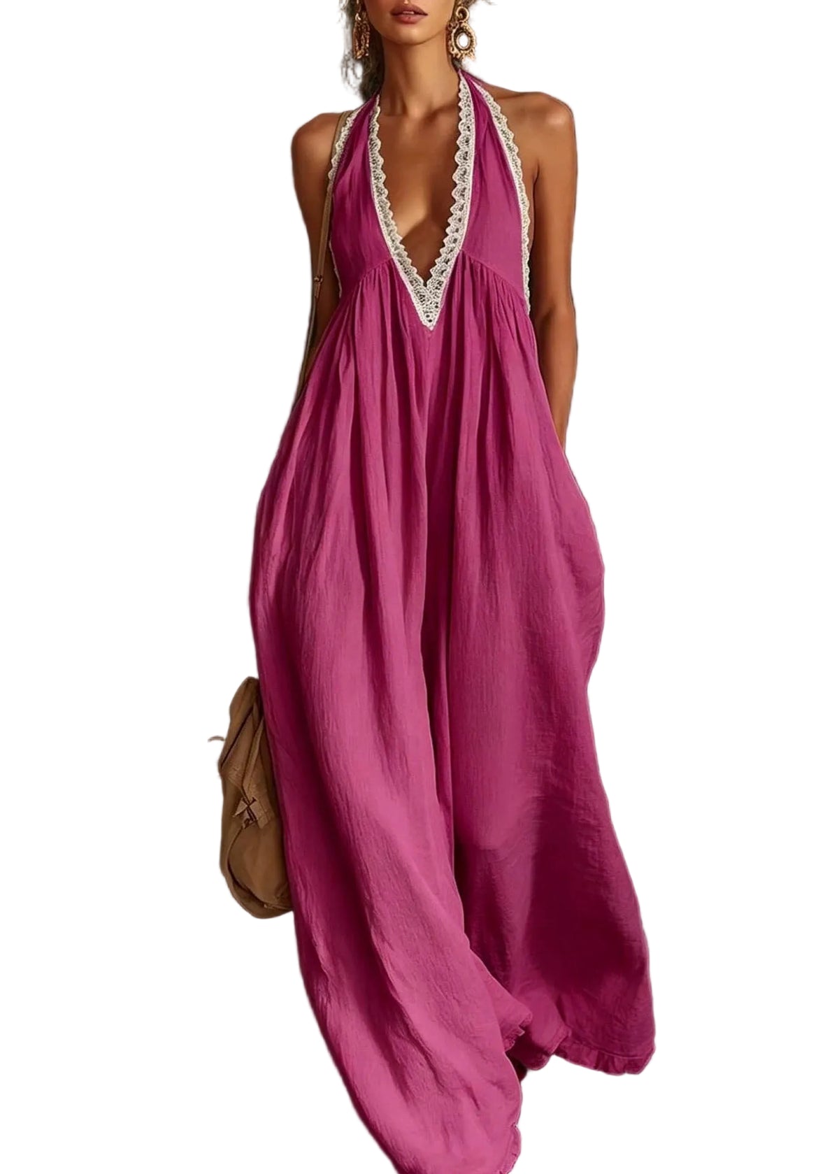 Robe Longue Femme Style Drapé 3