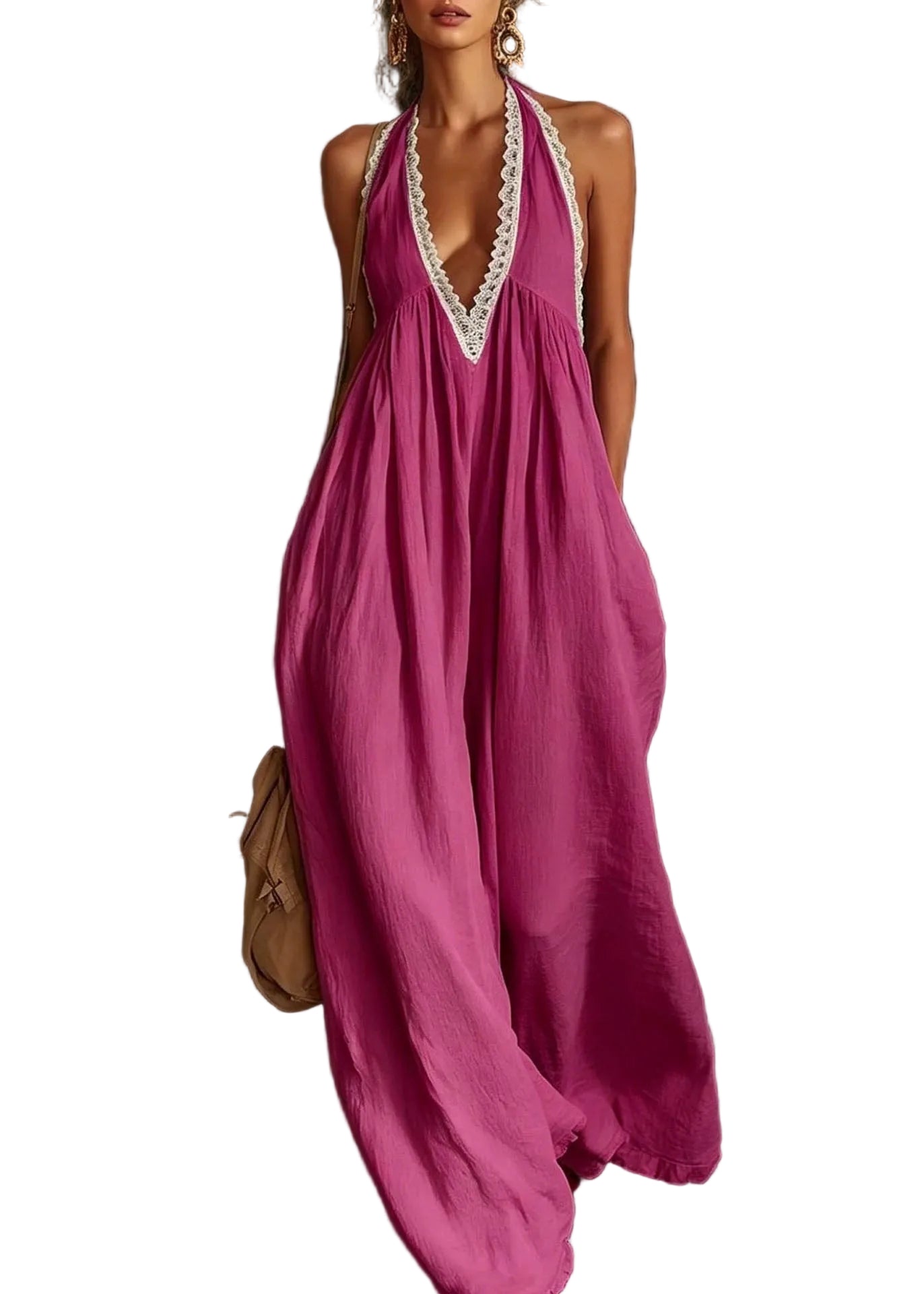Robe Longue Femme Style Drapé 3