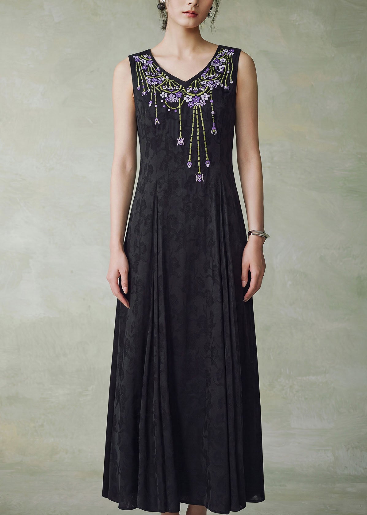 Robe Longue Femme Style Drapé 3