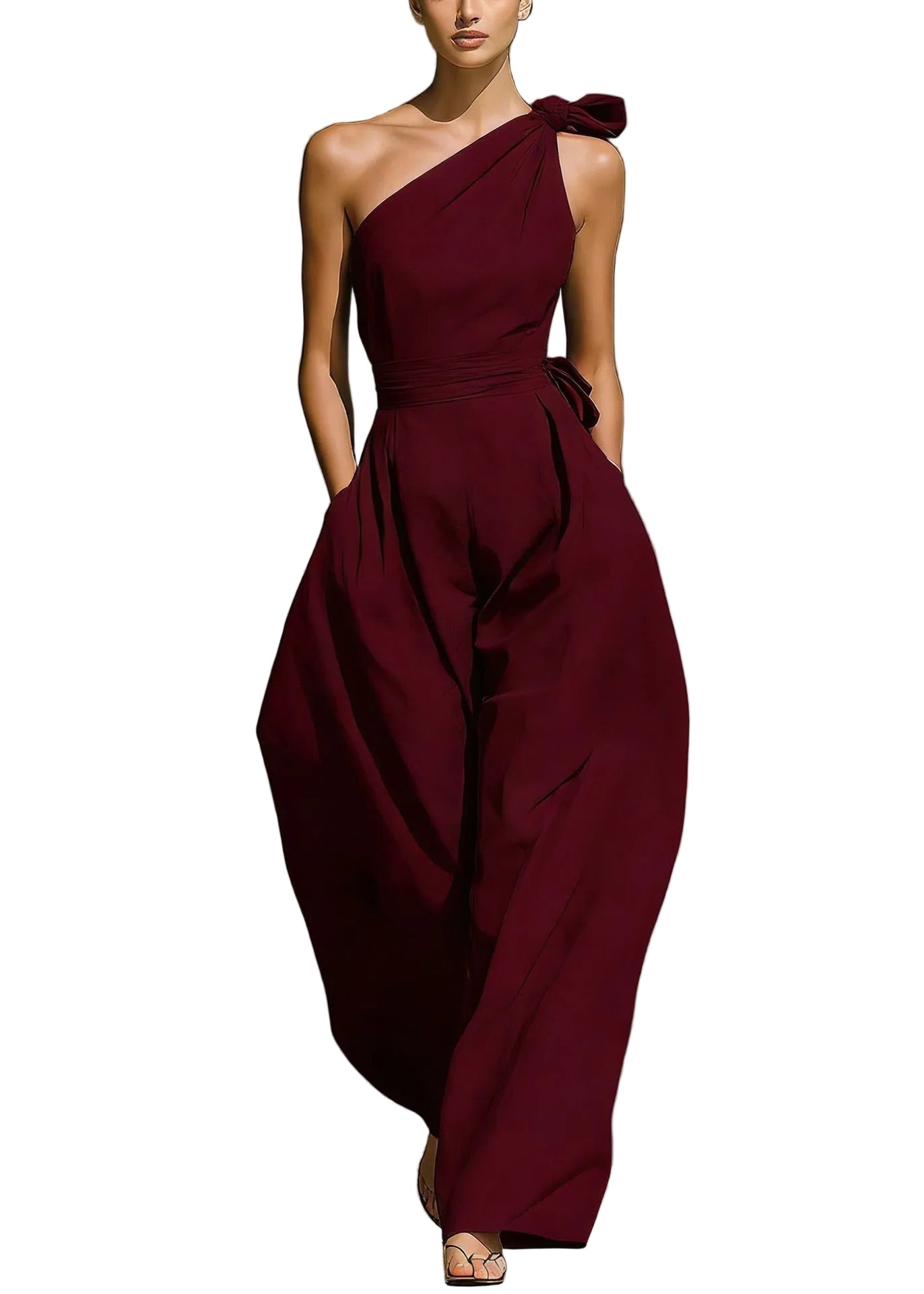 Robe Longue Femme Style Drapé 3