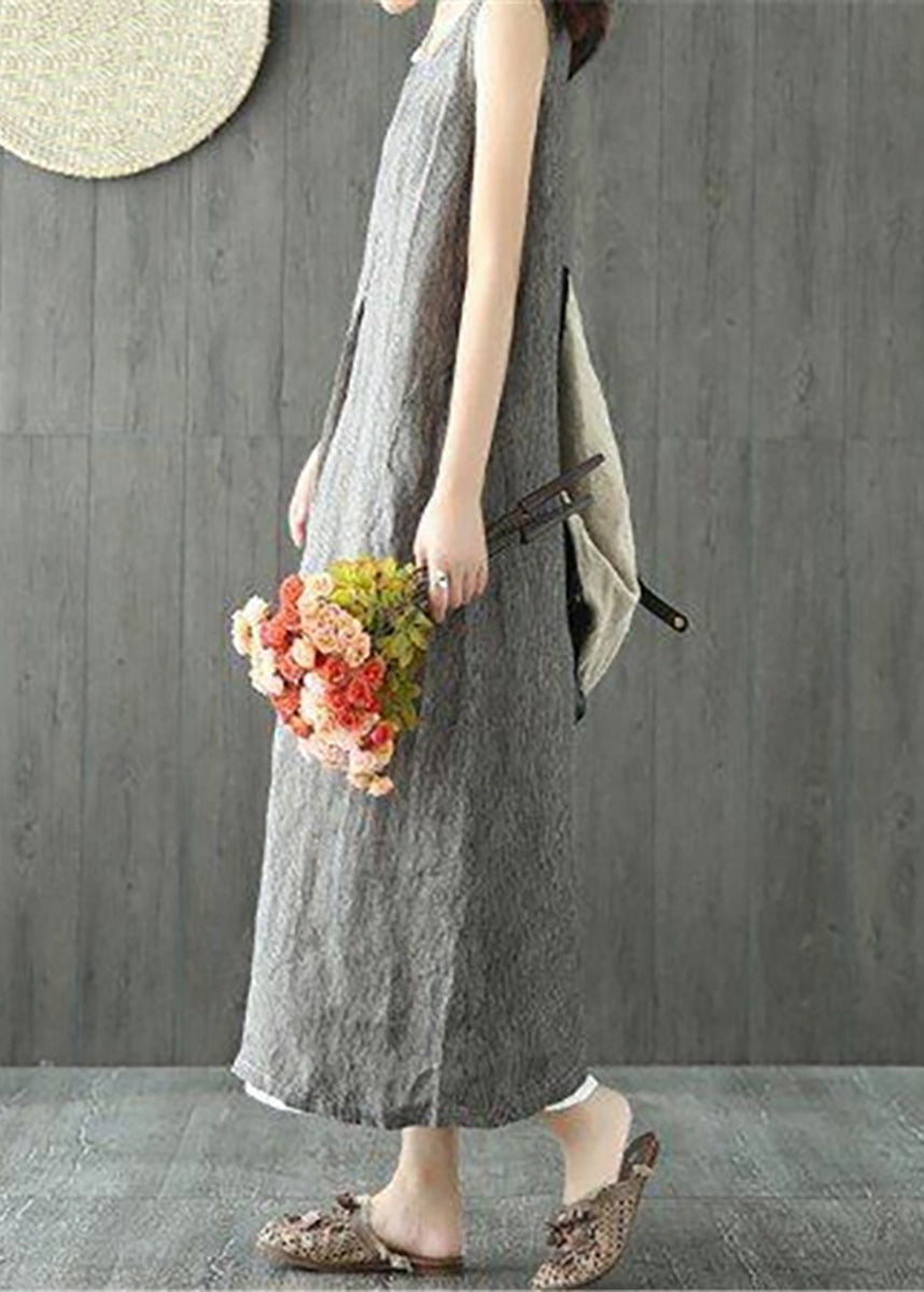 Robe Longue Femme Style Drapé Élégant pour Été 3