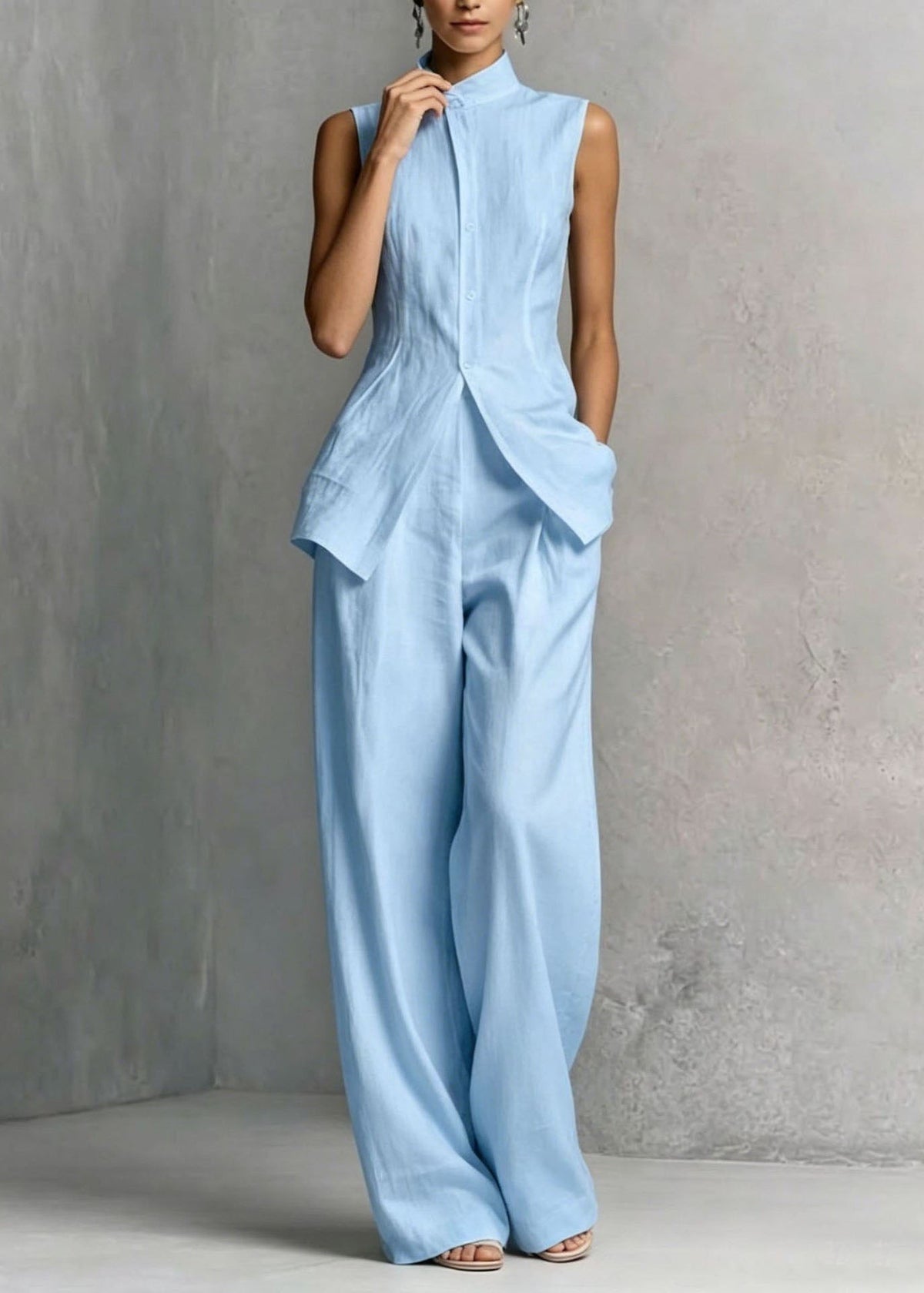 Robe Longue Femme Style Drapé Moderne 3