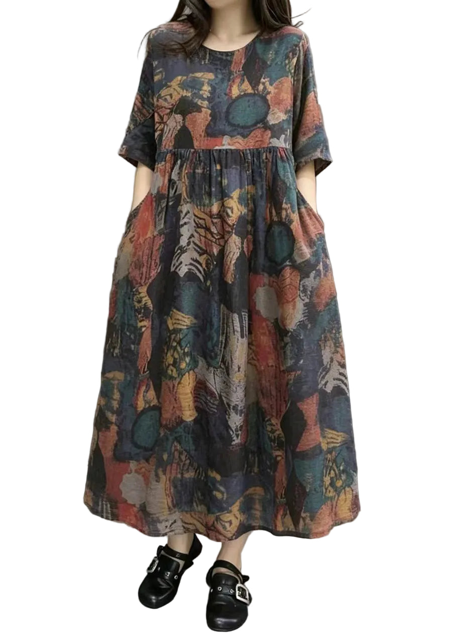 Robe Longue Femme Style Drapé Moderne Élégant 2