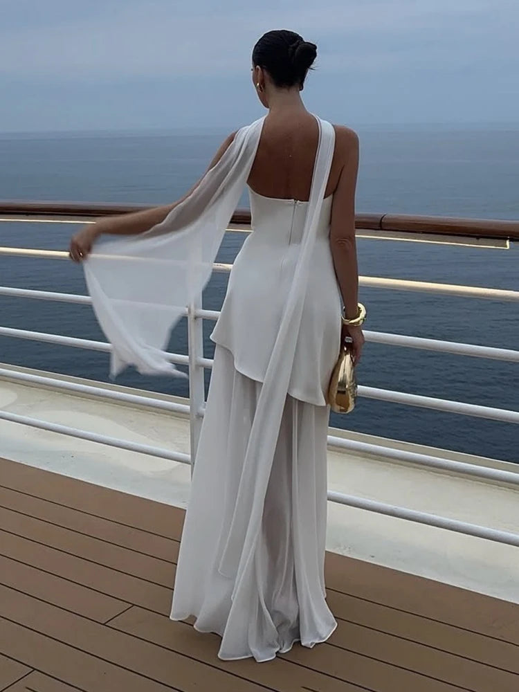 Robe Longue Femme Vintage Sans Bretelles Maxi 1
