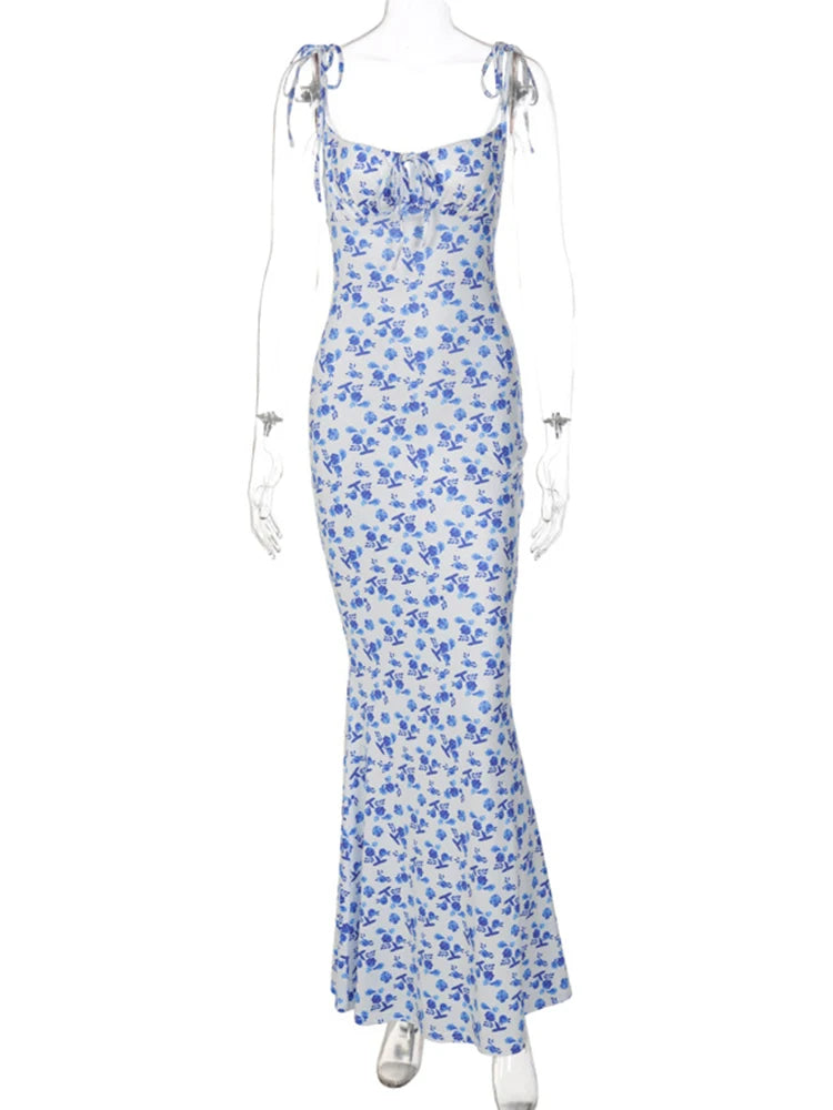 Robe Longue Femme à Fleurs Décontractée 5