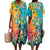 Robe Longue Fleurie Femme Col V Manches Courtes Tissu Léger 2
