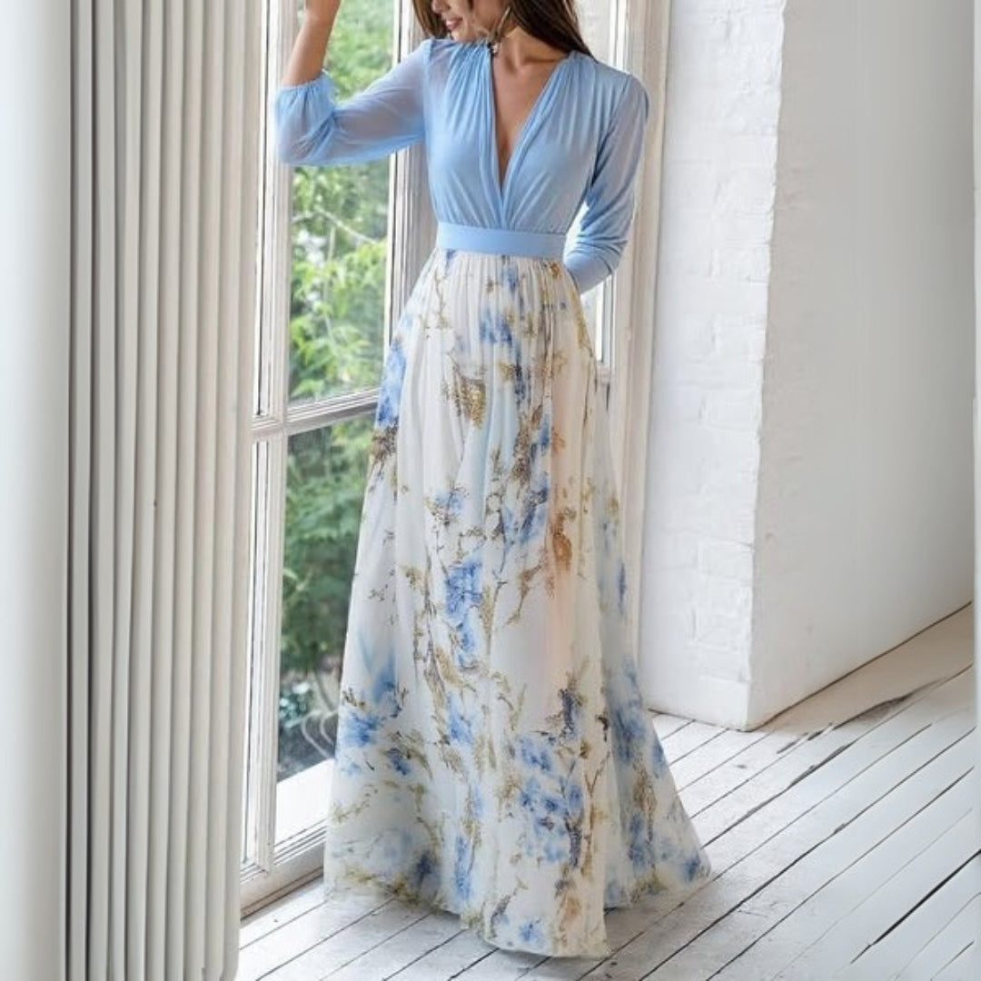 Robe Longue Fleurie pour Femmes Chic 1