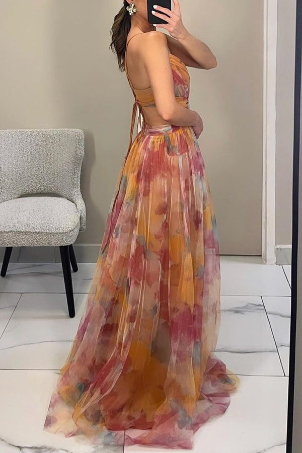 Robe Longue Fleurie pour Femmes Chic 4