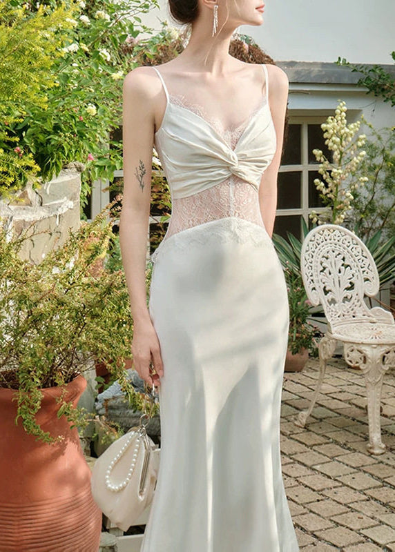 Robe Longue à Bretelles Spaghetti Chic 1