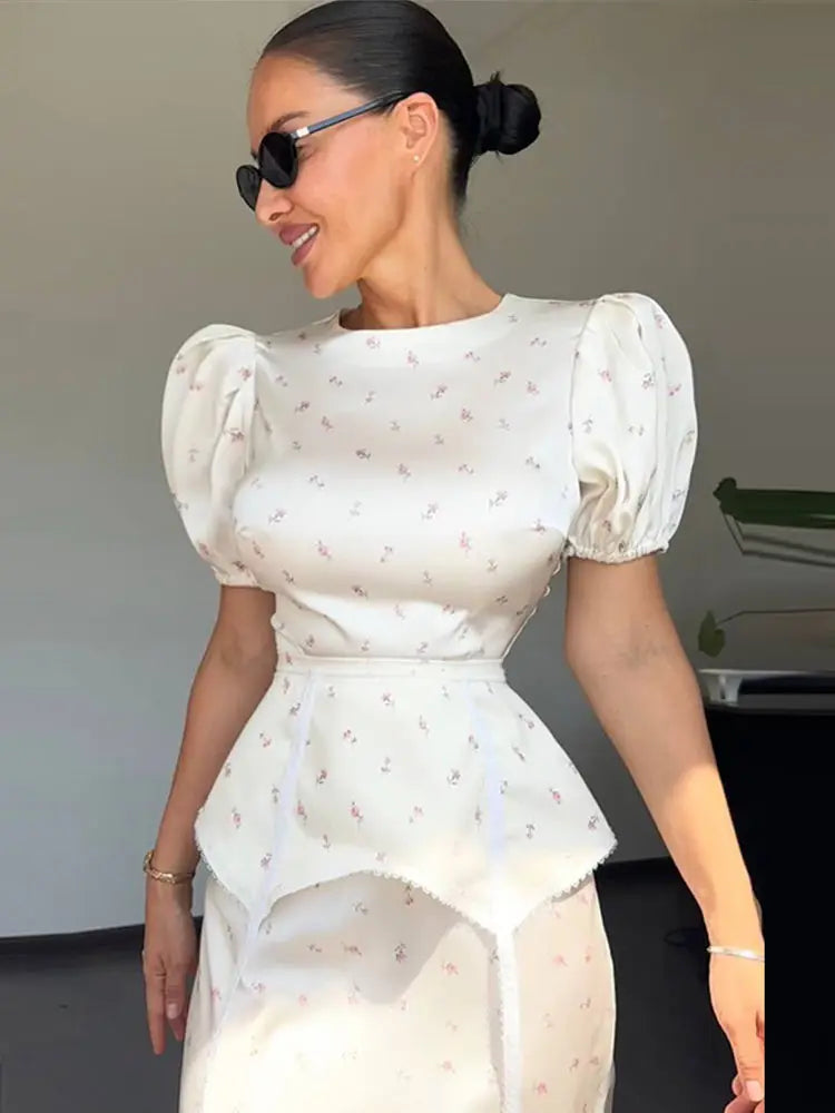 Robe Longue à Volants pour Femmes 1