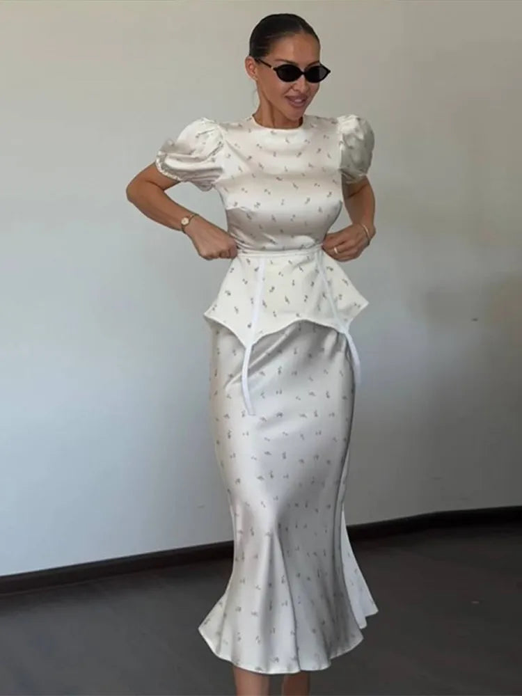 Robe Longue à Volants pour Femmes 5