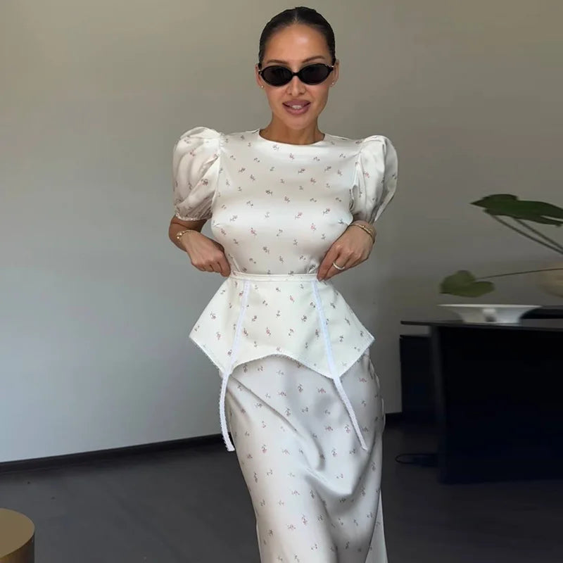 Robe Longue à Volants pour Femmes 7