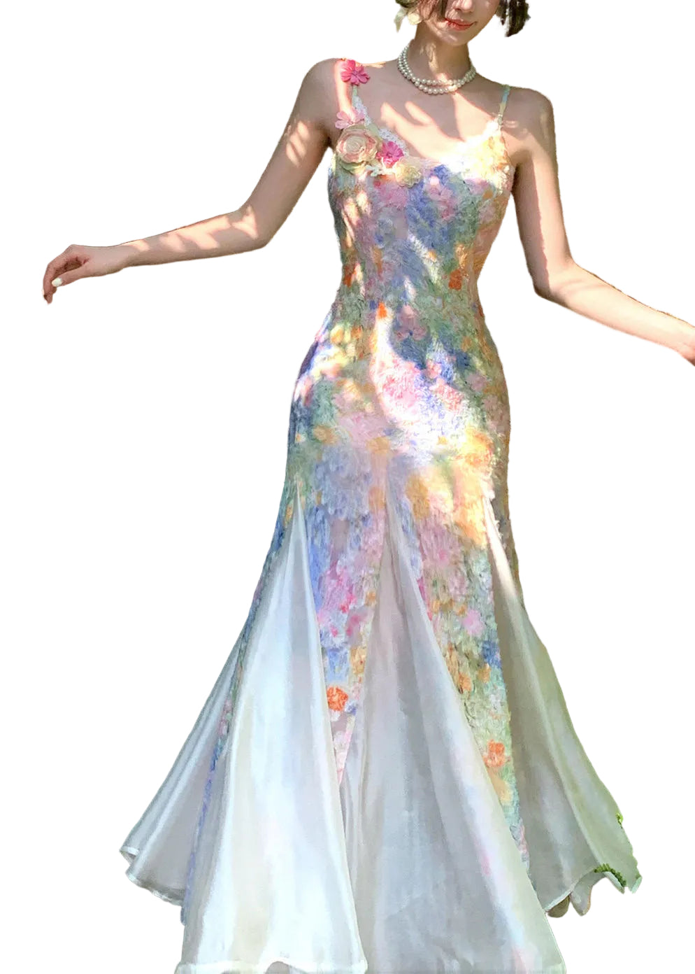 Robe Longue d'Été à Bretelles Spaghetti 0