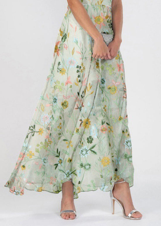 Robe Longue d'Été à Col en V pour Femme 3