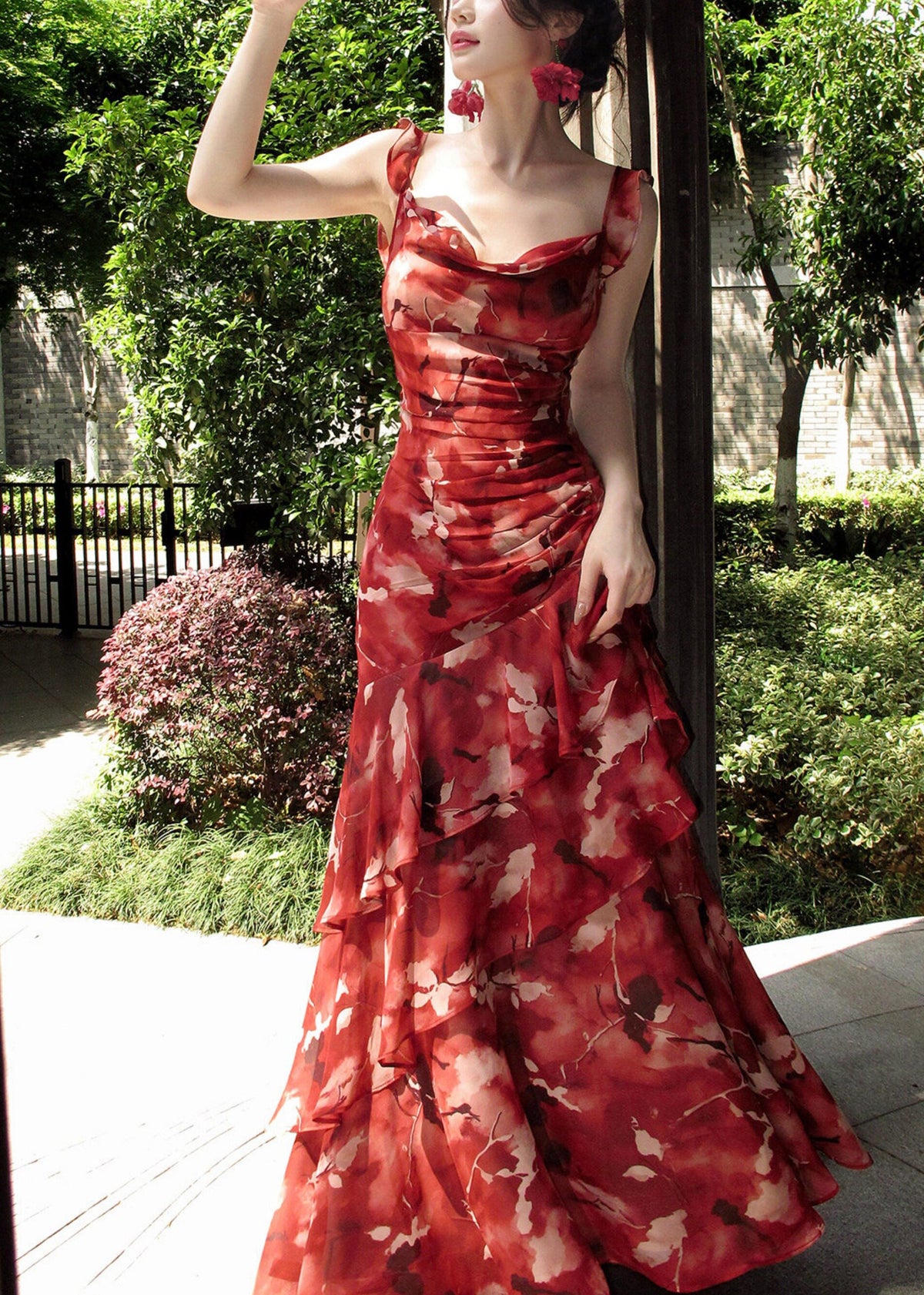 Robe Longue d'Été à Volants pour Femme 2