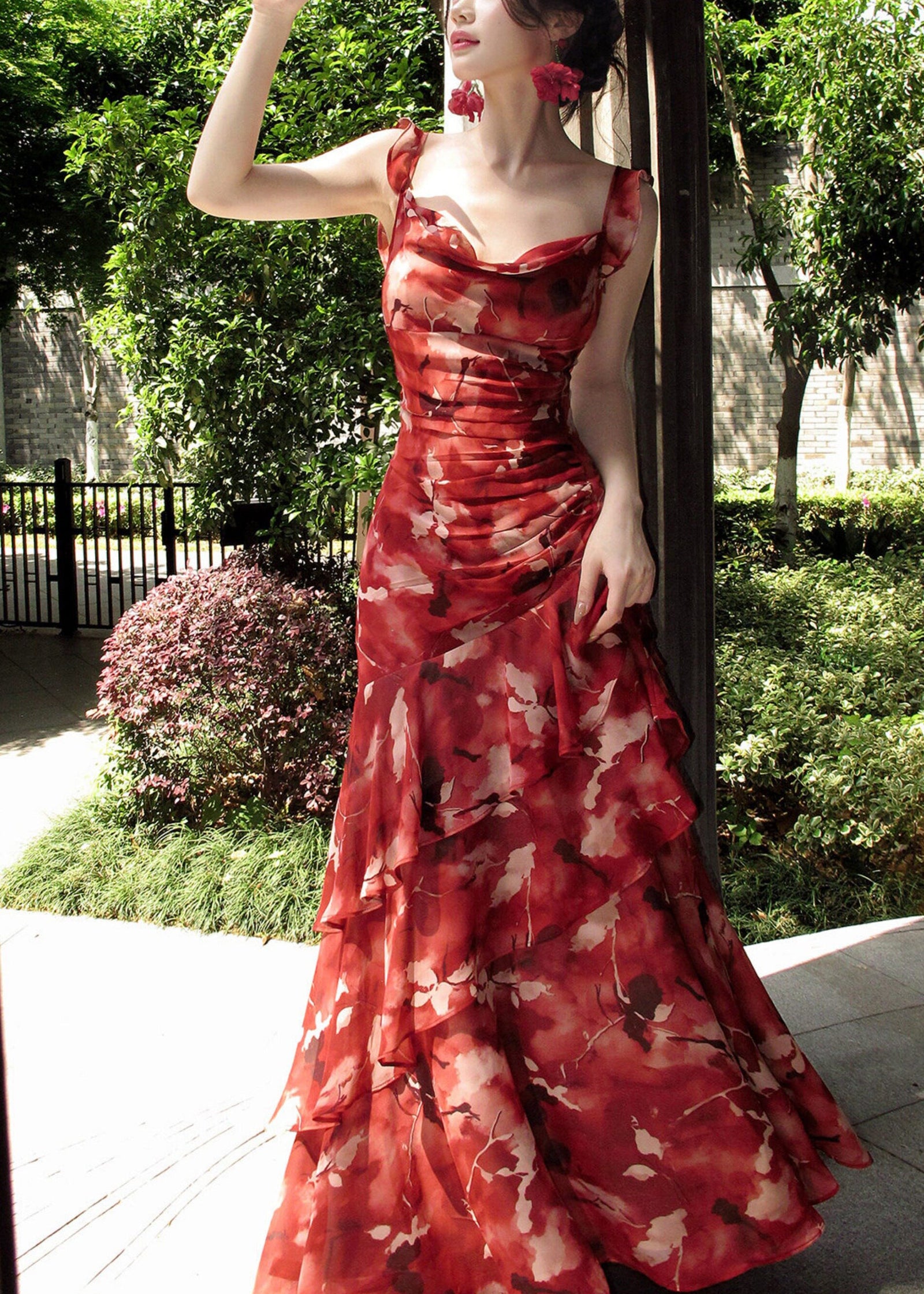 Robe Longue d'Été à Volants pour Femme 2