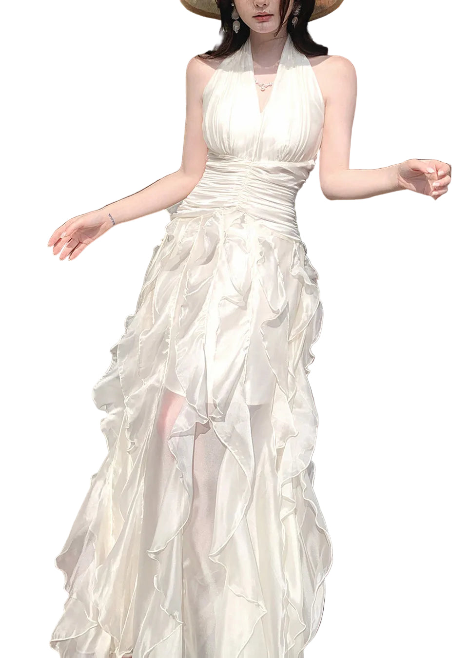 Robe Longue d'Été à Volants pour Femme 2