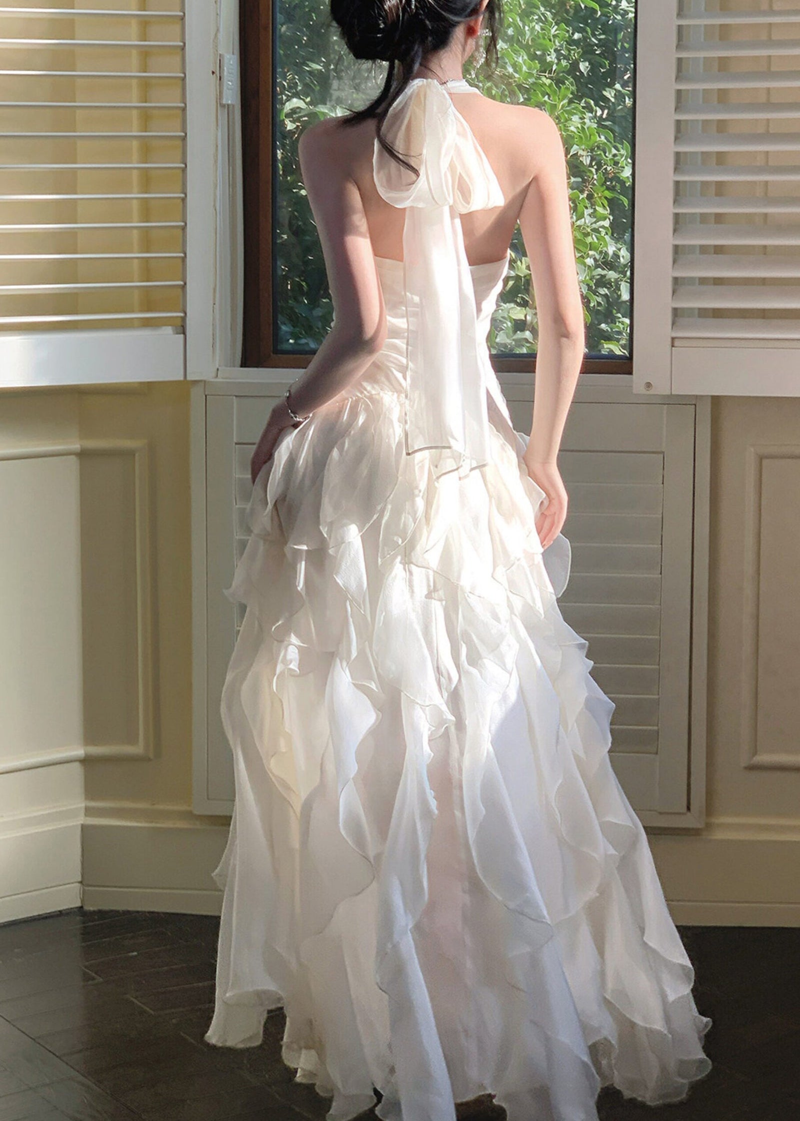 Robe Longue d'Été à Volants pour Femme 4
