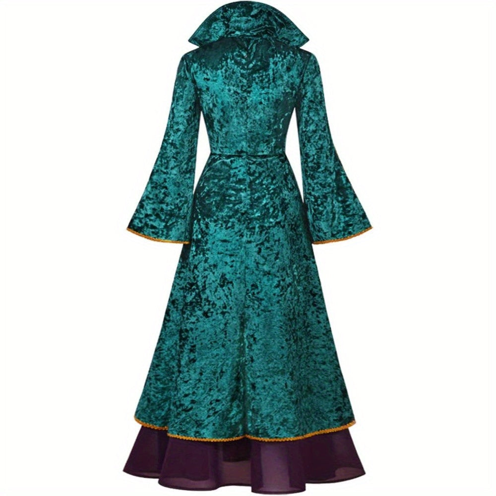 Robe Longue d'Halloween pour Femme Style Sorcière 4