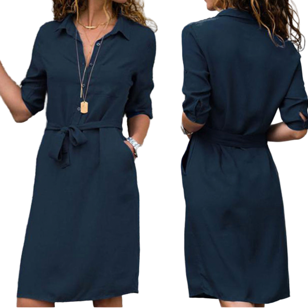 Robe Maxi Femme Chic en Coton 0