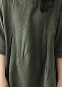 Robe Maxi Femme Col Rond Asymétrique 4