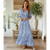 Robe Maxi Femme Style Moderne en Tissu Léger 1