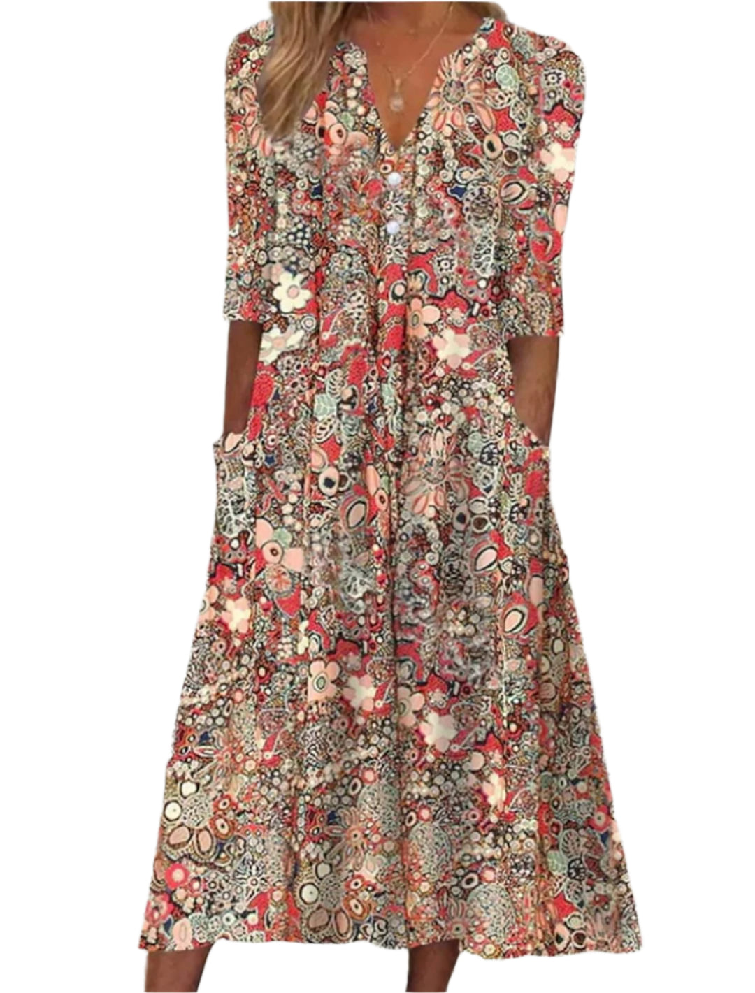 Robe Maxi Fleurie pour Femmes en Tissu Léger 0