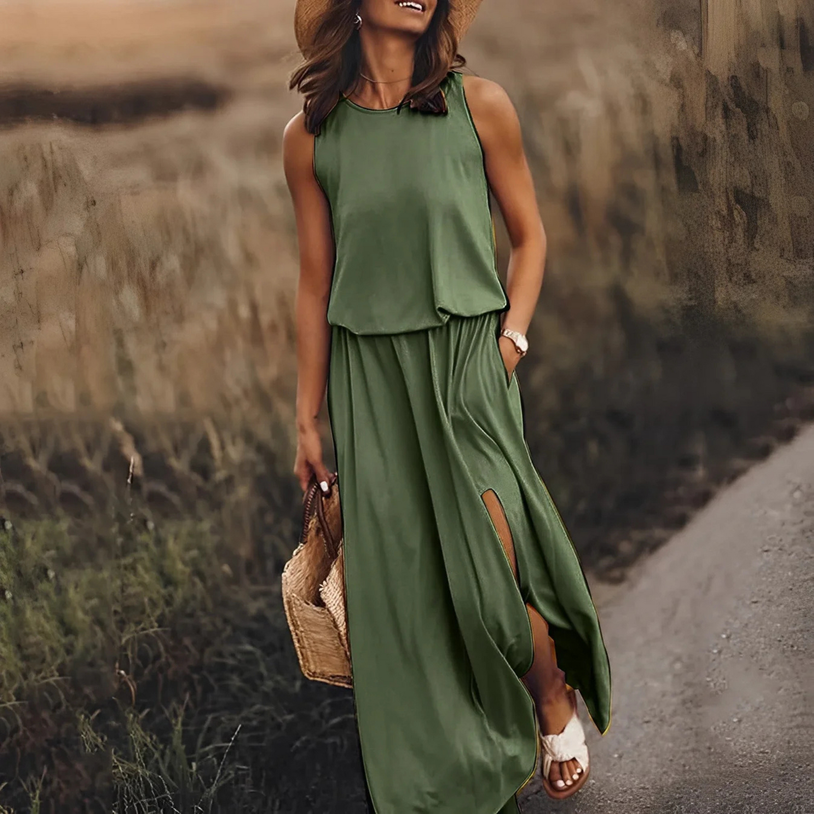 Robe Maxi Longue Fluide pour Femmes Chic 1