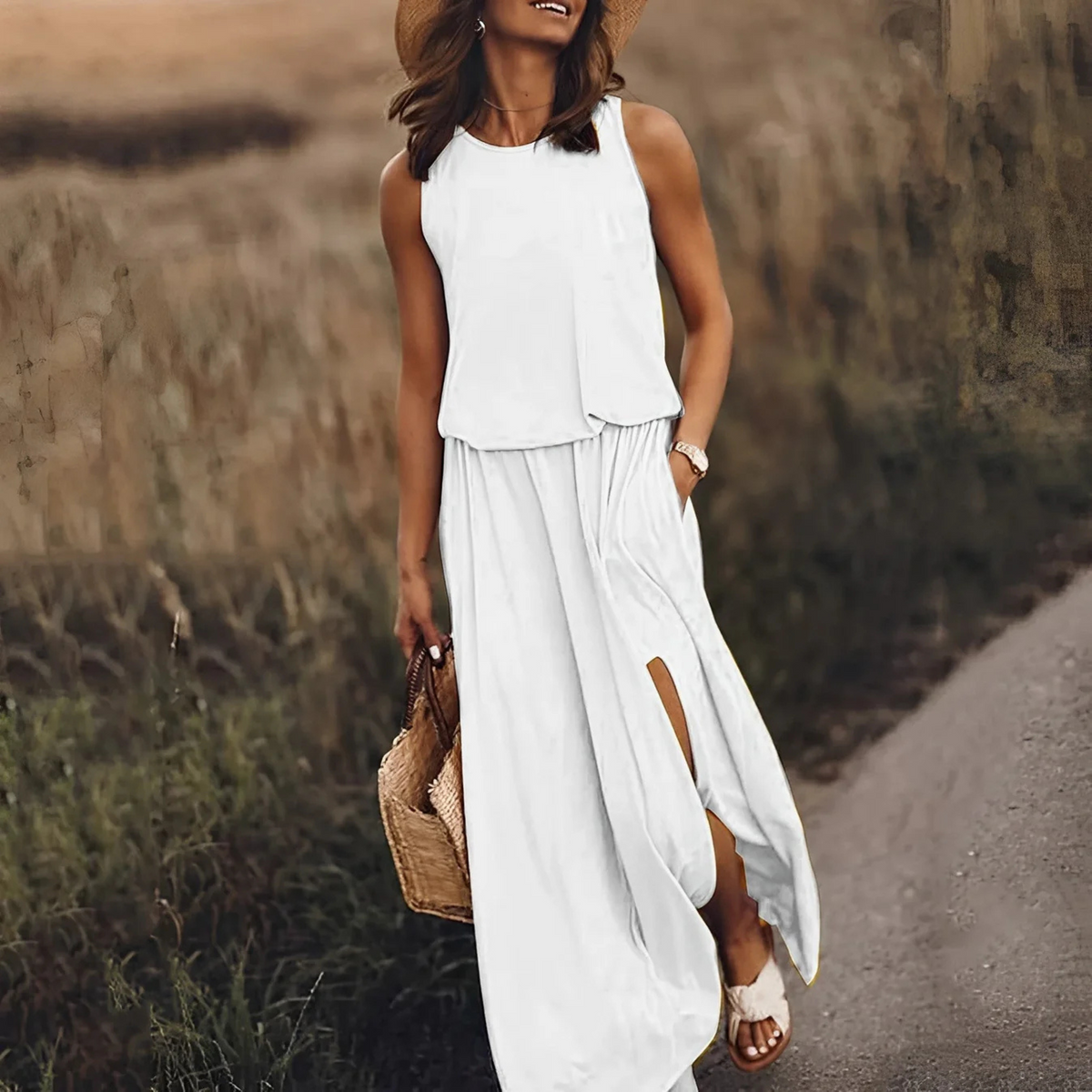 Robe Maxi Longue Fluide pour Femmes Chic 3
