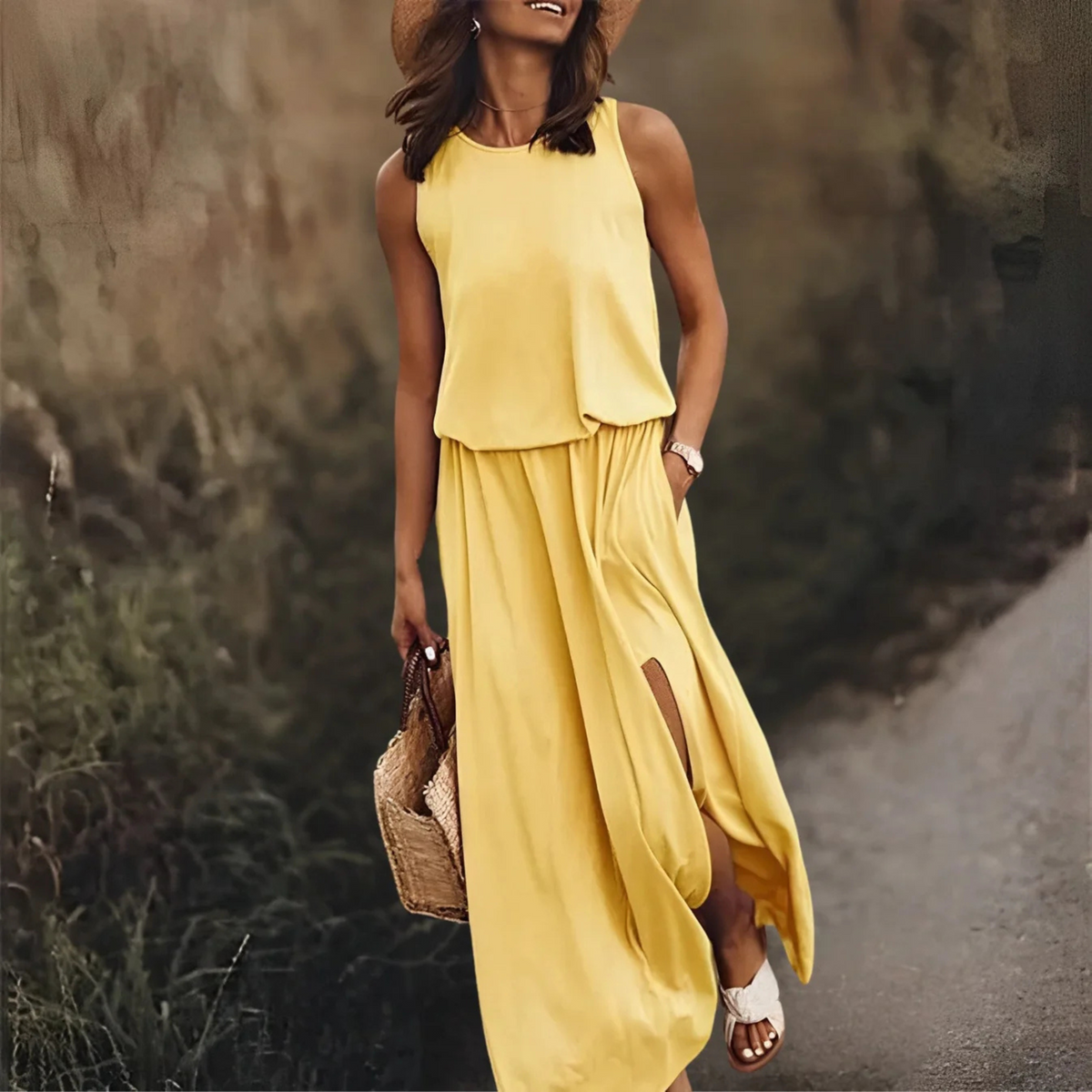 Robe Maxi Longue Fluide pour Femmes Chic 4