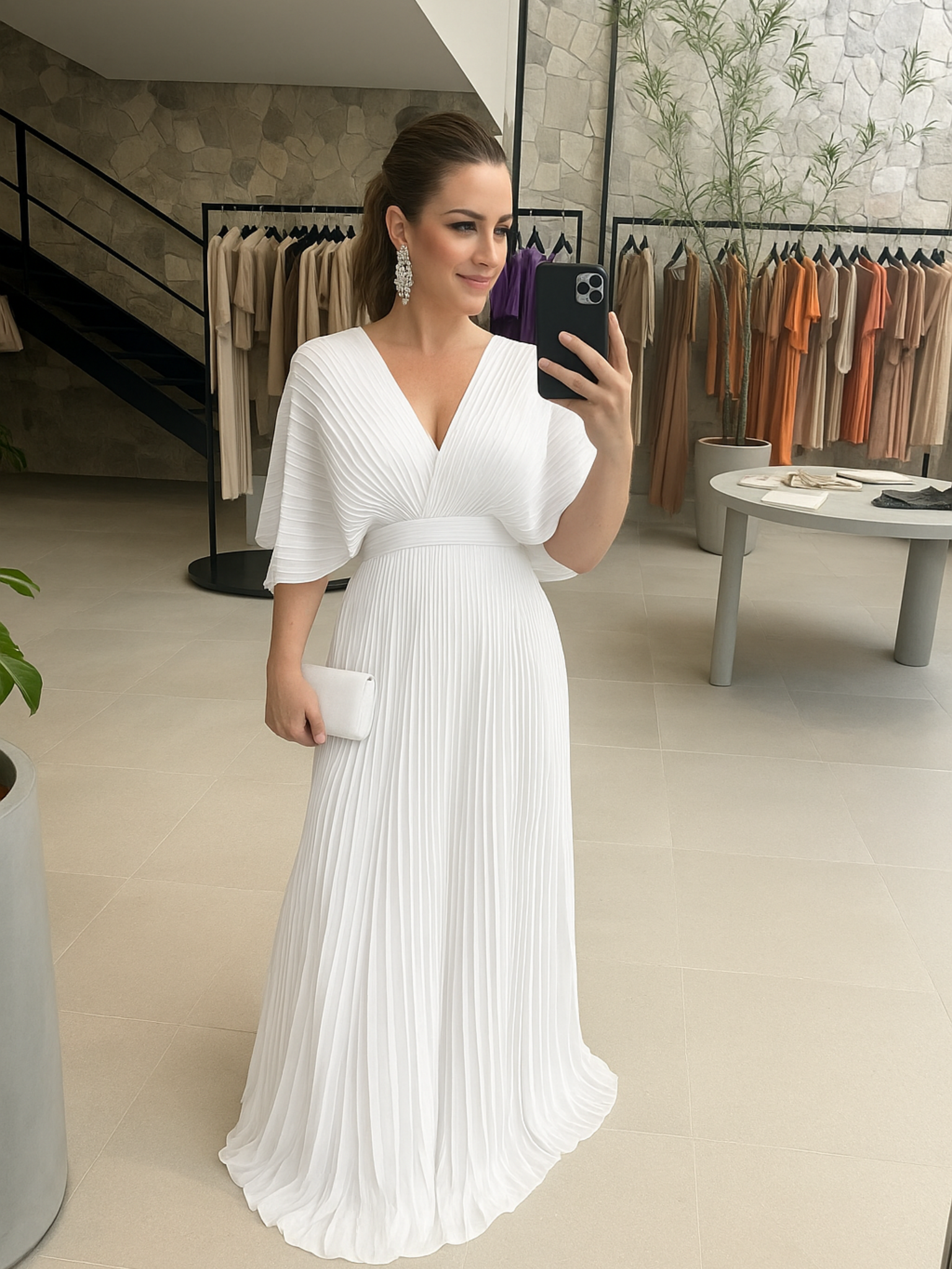 Robe Maxi Plissée Femme Chic 10