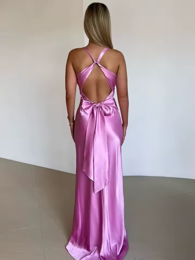 Robe Maxi Sans Manches Femme Élégante 3