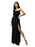 Robe Maxi à Épaule Unique Femme Style Moderne 0