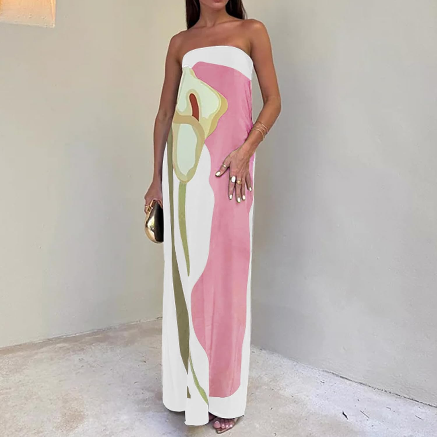 Robe Maxi d'Été Femme Fluide en Coton 7