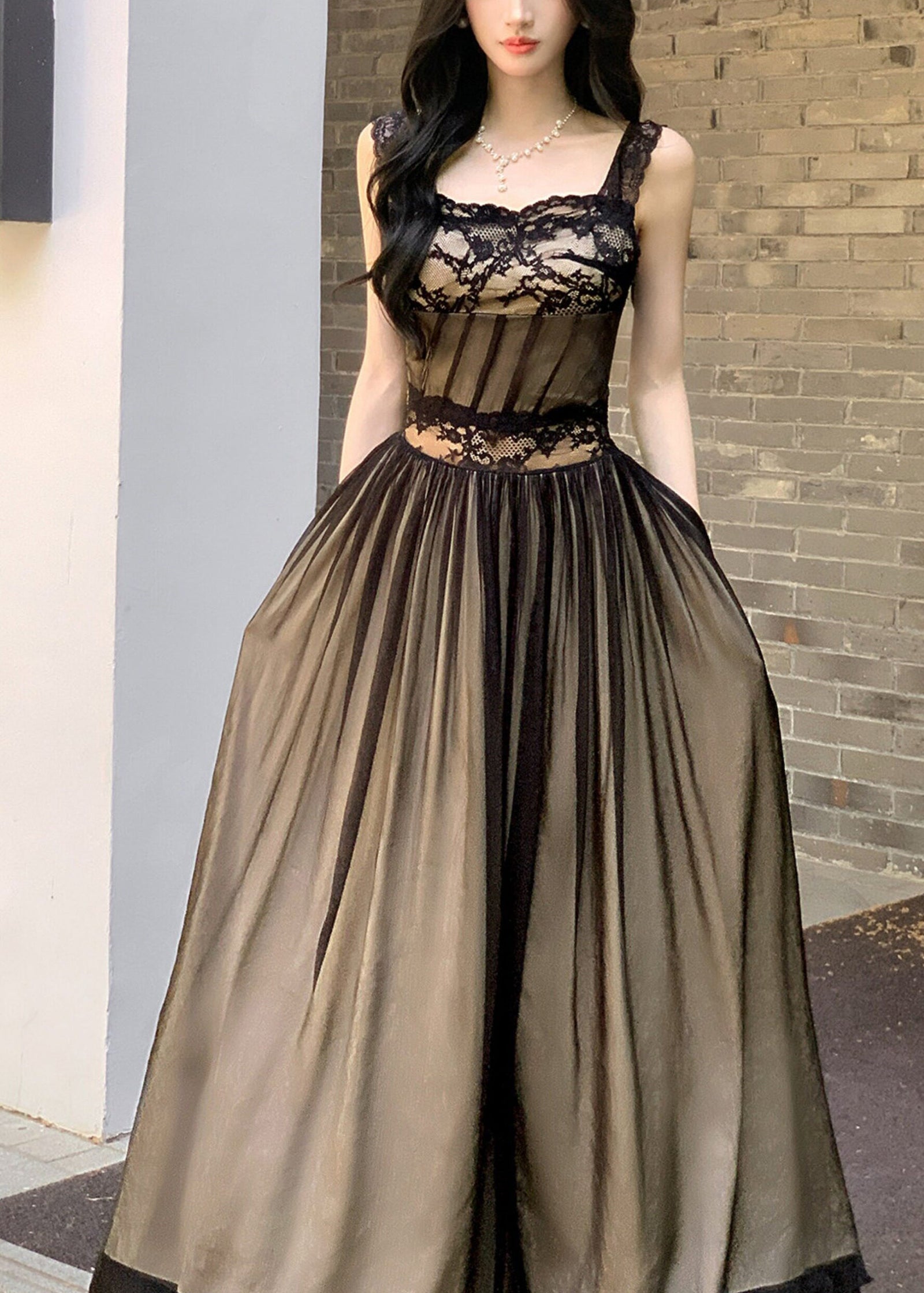 Robe Maxi d'Été à Bretelles Spaghetti 2