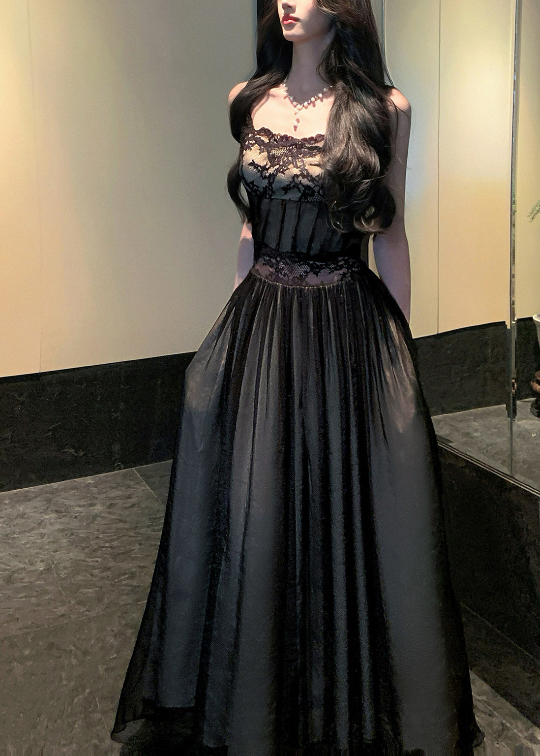 Robe Maxi d'Été à Bretelles Spaghetti 3