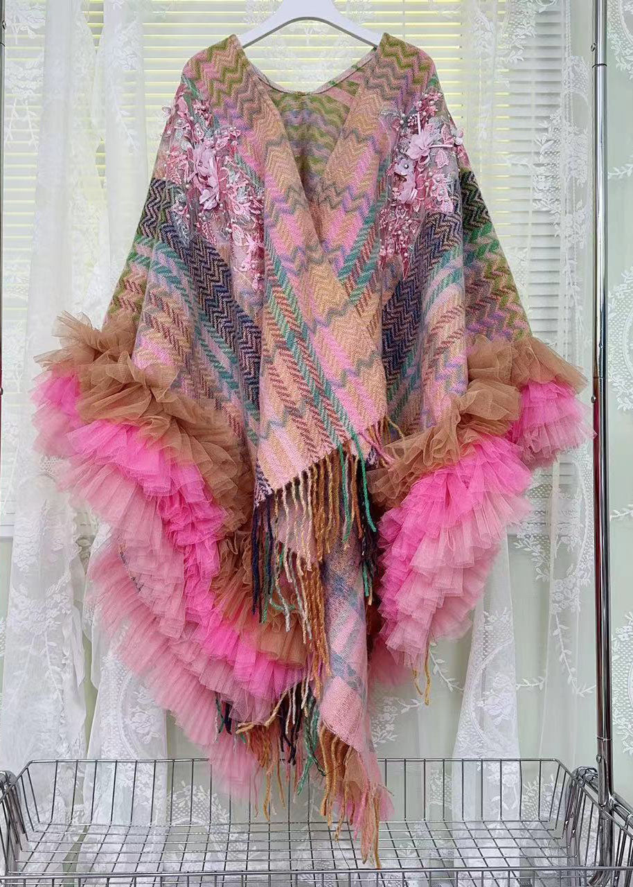Robe Mi-Cape à Manches Longues Imprimée pour Femmes 3