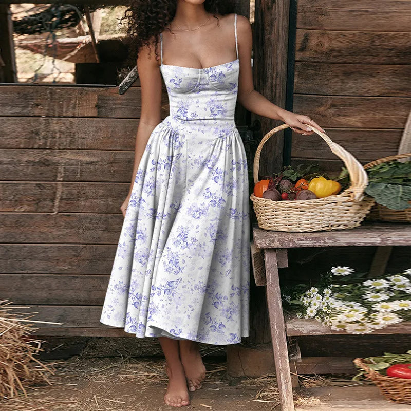 Robe Mi-Longue Sans Manches Pour Femmes 10