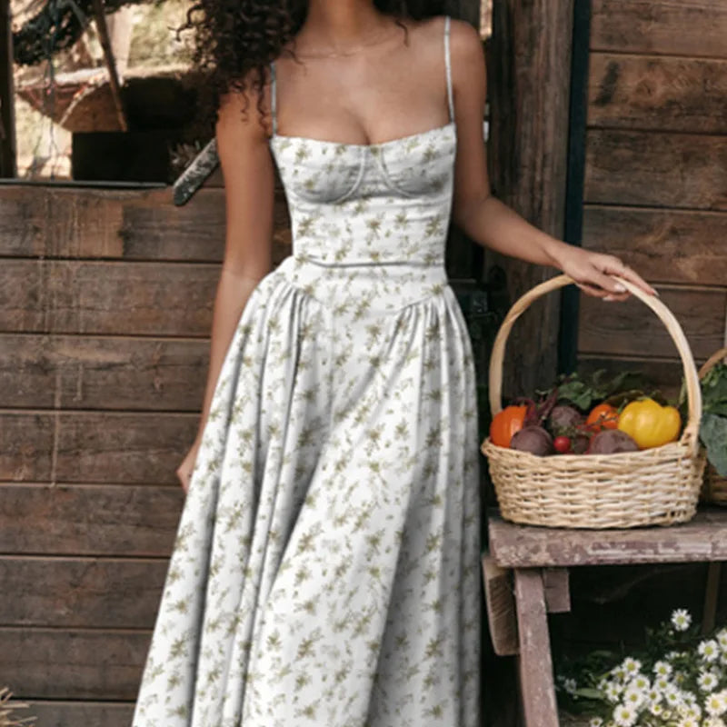 Robe Mi-Longue Sans Manches Pour Femmes 11