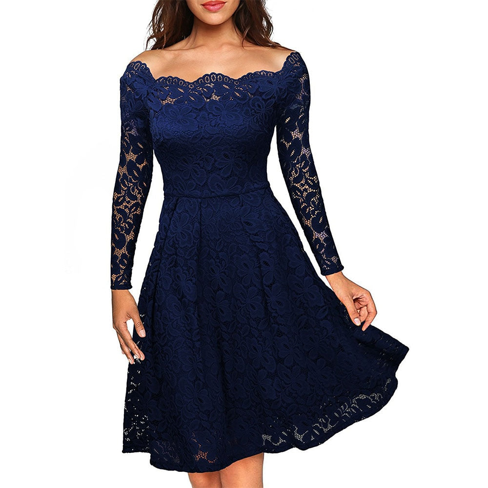 Robe Midi Élégante à Fente pour Femmes 2